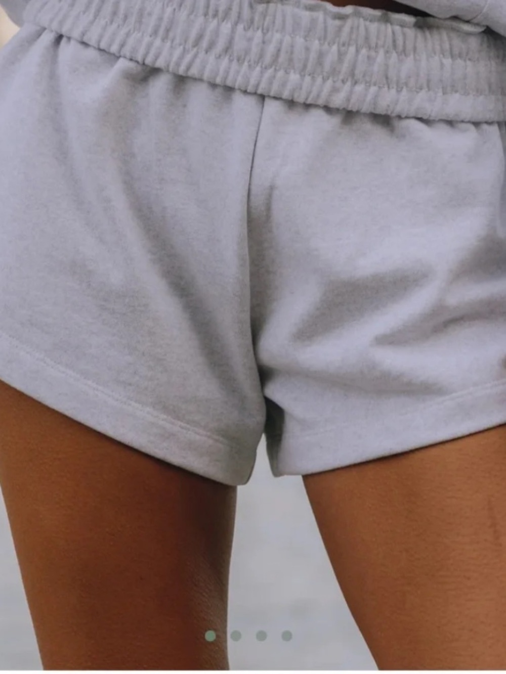 Daily Drills Fleece Super Shorts-Heather Grey with V-Day Patch- NWT- Size M/L